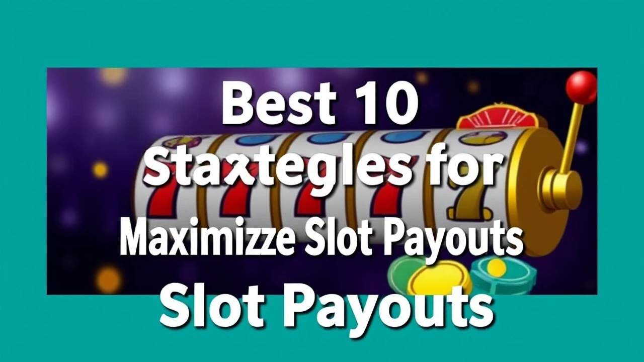 Best 10 Strategies for Maximizing Slot Payouts